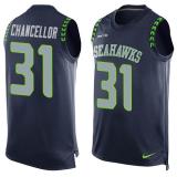 NFL Seattle Seahawks #31 Chancellor Blue Limited Tank Top Jersey