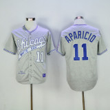 MLB Chicago White Sox #11 Aparicio Grey Throwback Jersey