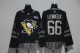 NHL Pittsburgh Penguins #66 Lemieux Black 100th Anniversary Jersey