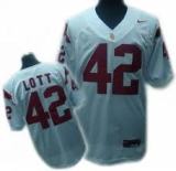 NCAA USC Trojans #42 LOTT white jersey