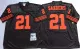 NFL San Francisco 49ers #21 Sanders Black Throwback Jersey