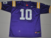 Nike LSU Tigers Joseph Addai 10 Purple Throwback College Football Jersey