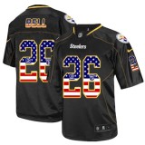 NFL Pittsburgh Steelers #26 Bell USA Flag Jersey
