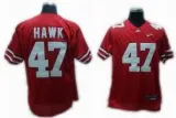 NCAA Ohio State #47 HAWK red jersey