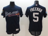 MLB Atlanta Braves #5 Freeman Black Spring Training Jersey