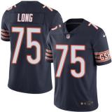 Mens Chicago Bears #75 Long Blue Vapor Limited Jersey