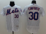 Majestic MLB New York Mets #30 Conforto White Elite Jersey