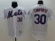 Majestic MLB New York Mets #30 Conforto White Elite Jersey