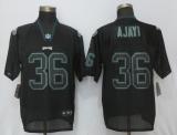 New Nike Philadelphia Eagles 36 Ajayi Lights Out Black Elite Jersey