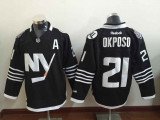 NHL New York Islanders #21 Okposo Black Jersey