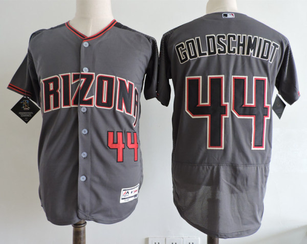 MLB Arizona Diamondbacks #44 Goldschmidt Grey Elite Jersey