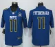 NFL Arizona Cardinals #11 Fitzgerald NFC All Star Blue Jersey