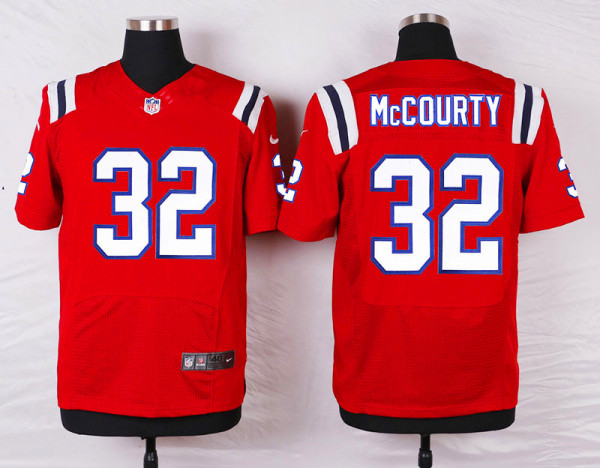 Nike New England Patriots #32 McCourty Elite Red Jersey