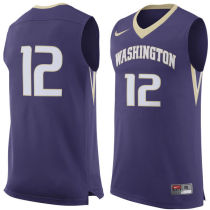 NCAA Washington Huskies #12 Basketball Jersey Purple