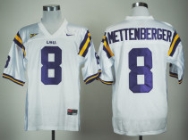 Nike LSU Tigers Zach Mettenberger 8 White College Football Jersey