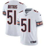 Mens Chicago Bears #51 Butkus White Vapor Limited Jersey