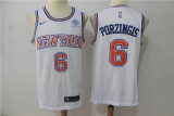 Nike NBA New York Knicks #6 Porzingis White Jersey