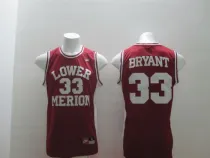 Kobe Bryant Red Jersey, Lower Merion High School #33 NBA Jersey