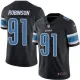 NFL Detriot Lions #91 Robinson Black Color Rush Jersey
