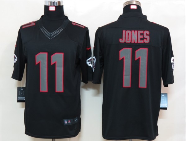 Nike Atlanta Falcons 11 Jones Impact Limited Black Jersey