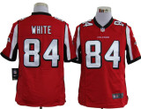 #84 White red Atlanta Falcons game jerseys