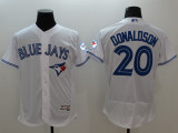 Majestic MLB Toronto Blue Jays #20 Donaldson Elite White Jersey