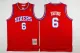 NBA Philadelphia 76ers #6 Erving Red Jersey