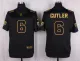 Mens Chicago Bears #6 Cutler Pro Line Black Gold Collection Jersey
