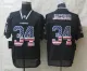 2014 New Nike Oakland Raiders 34 Jackson USA Flag Fashion Black Elite Jerseys