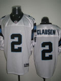 Nike Carolina Panthers #2 Clausen White Elite Jerseys