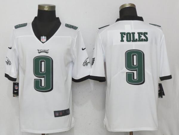 NFL Philadelphia Eagles #9 Foles White Vapor Limited Jersey