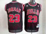 Jordan black red Bulls stripe Jersey