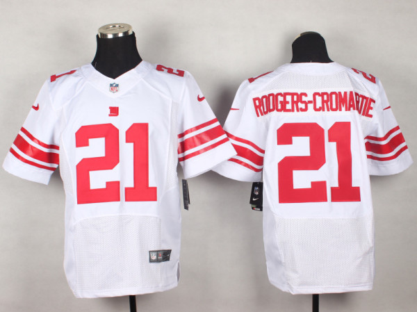 Nike New York Giants #21 Rodgers-Cromartie White Elite Jersey