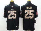 Nike Buffalo Bills #25 McCoy Black Salute TO Service Jersey