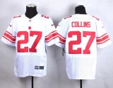 Nike New York Giants #27 Collins White Elite Jersey