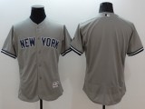 Majestic MLB New York Yankees Blank Grey Elite Jersey