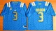 NCAA UCLA Bruins 3 Josh Rosen College Football Jerseys Blue