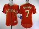 MLB Houston Astros #7 Biggio Orange Champion Elite Jersey