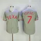MLB Texas Rangers #7 Rodriguez Grey Throwback Jersey