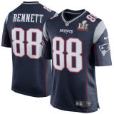 Martellus Bennett New England Patriots Nike Super Bowl LI Elite Navy Jersey