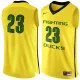 NCAA #23 Oregon Ducks Nike Basketball Jersey - Yellow