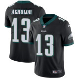 Mens Nike Philadelphia Eagles #13 Agholor Black Elite Jersey