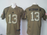 NFL New York Giants #13 Beckham JR Salute To Service Green Jersey