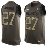 NFL Denver Broncos #27 Atwater Limited Green Salute to Service Tank Top