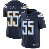NFL San Diego Chargers #55 Seau Blue Vapor Limited Jersey