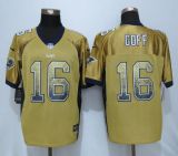 New Nike Los Angeles Rams 16 Goff Drift Fashion Gold Elite Jerseys