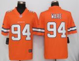NEW Nike Denver Broncos 94 Ware Navy Orange Color Rush Limited Jersey