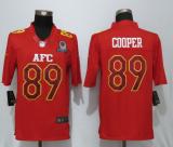 NFL Oakland Raiders #89 Cooper AFC All Star Red Jersey