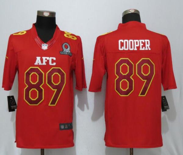 NFL Oakland Raiders #89 Cooper AFC All Star Red Jersey