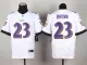 Nike Baltimore Ravens #23 White Purple Elite Jersey